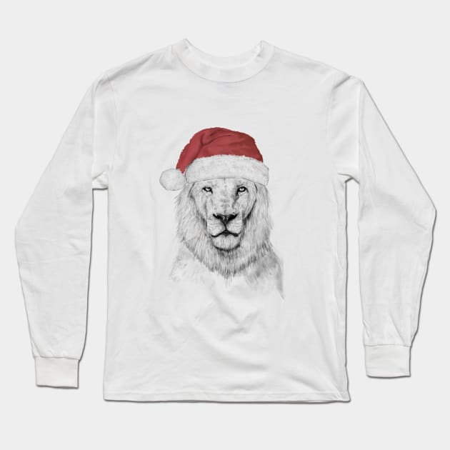 Santa lion Long Sleeve T-Shirt by soltib